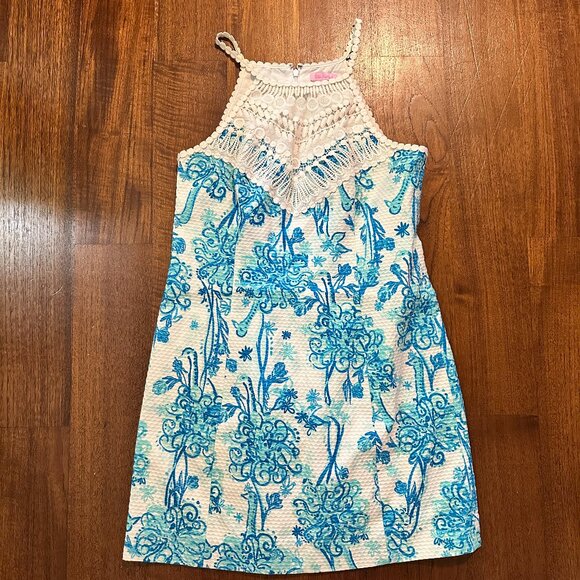 LILLY PULITZER HIGH NECK DRESS - SIZE 12 - Picture 2 of 4